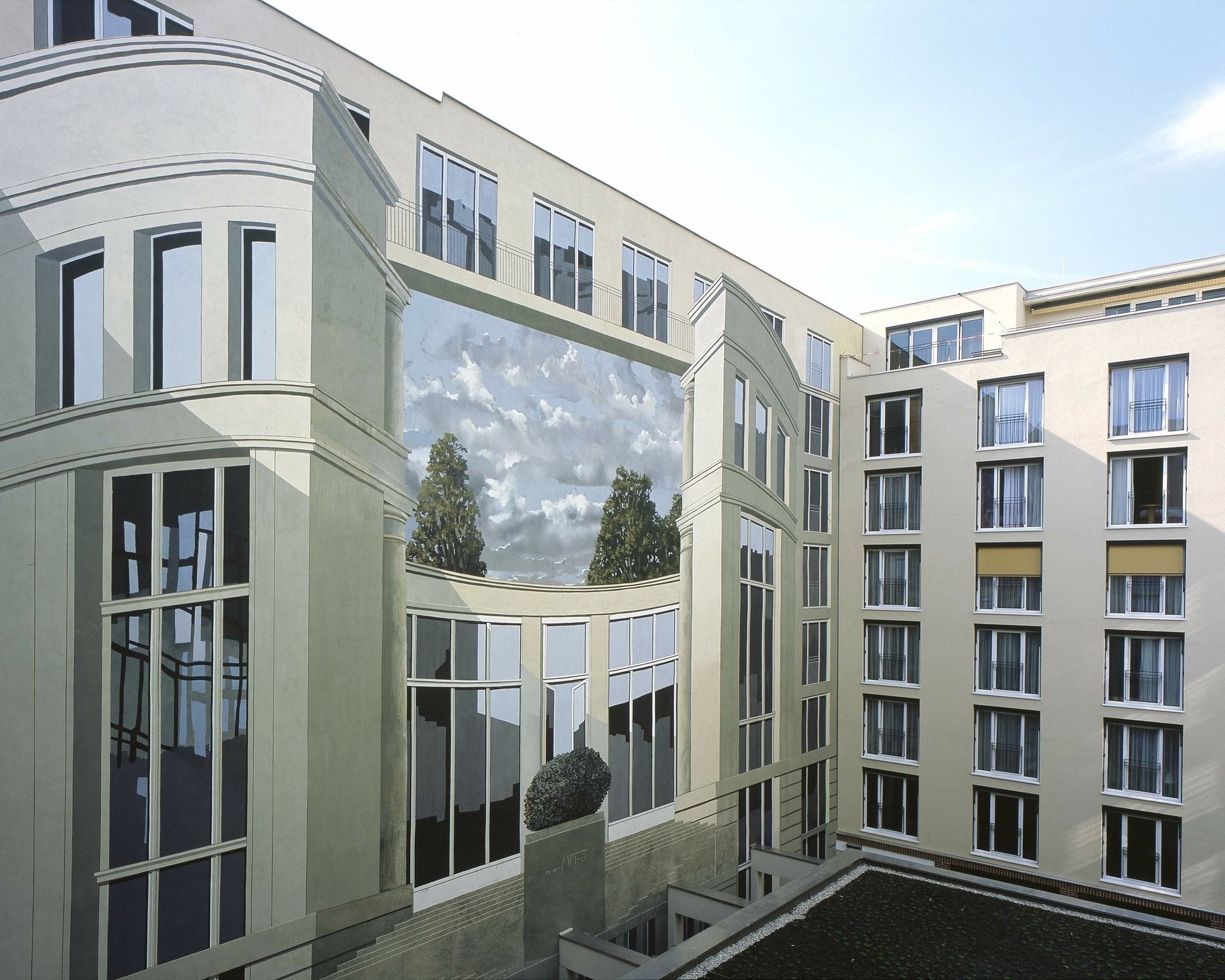 Gemälde Innenfassade relexa hotel Berliln - Gemälde Innenfassade